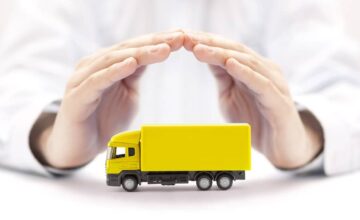 bigstock Car insurance Yellow truck mi 270035233