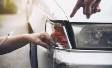 insurance agent working during site car accident claim process people car insurance claim