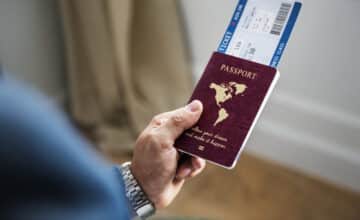 man preparing travel