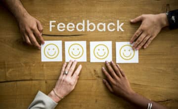 evaluation feedback customer smiley response