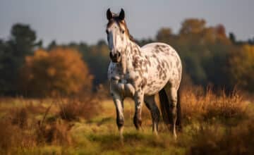 white horse pasture