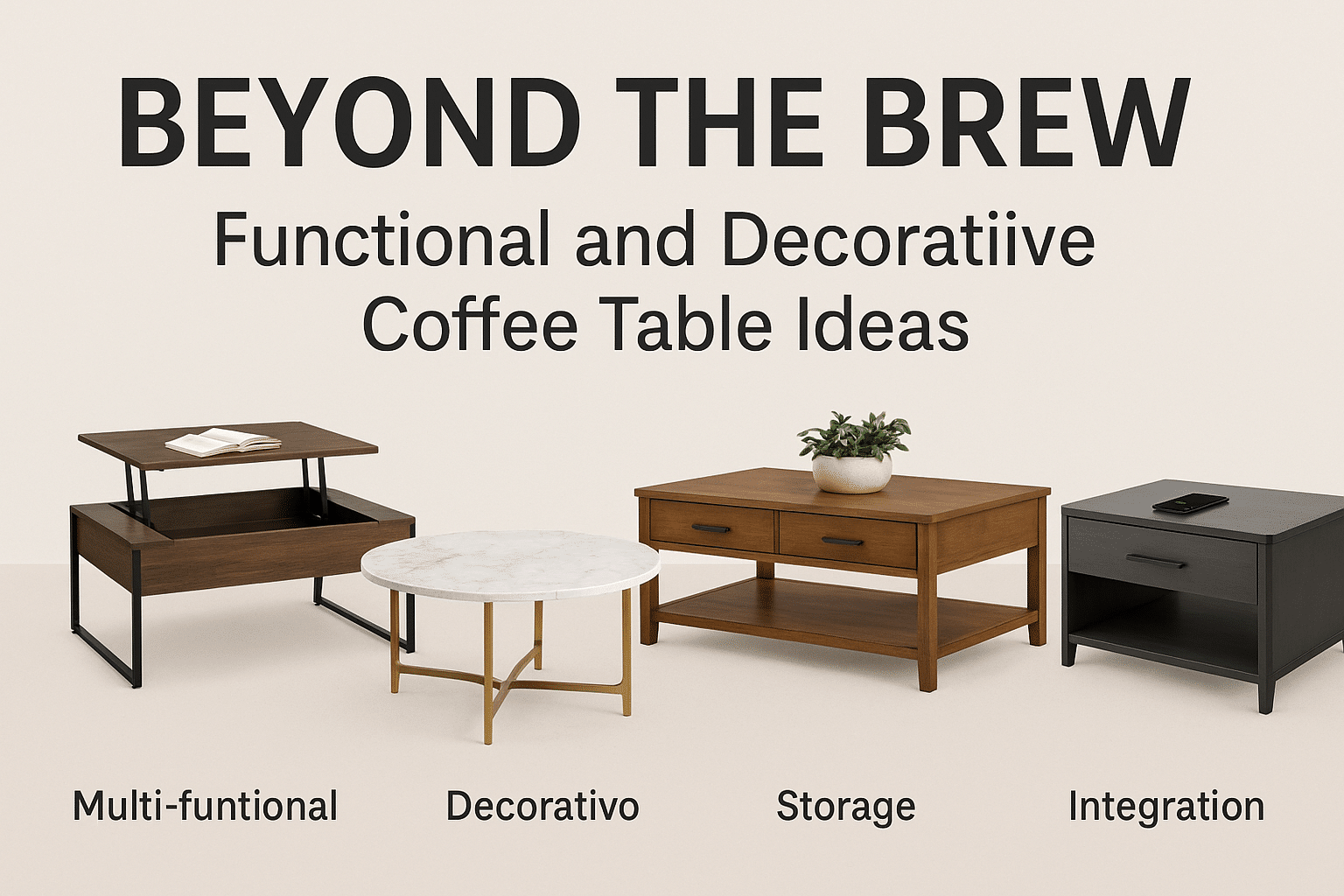 Beyond the Brew Functional and Decorative Coffee Table Ideas